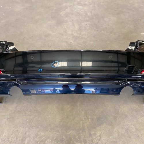 12-15 BMW 3-SERIES F30 REAR BUMPER COVER PANEL ASSEMBLY BLACK OEM LOT2342