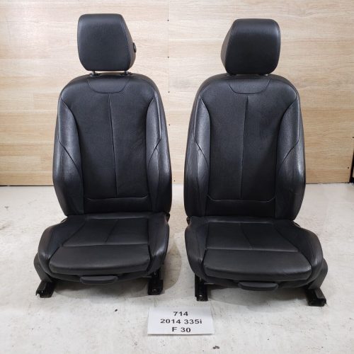 12-18 OEM BMW F30 F34 F36 335i Front Driver Passenger Seats Black Leather SET