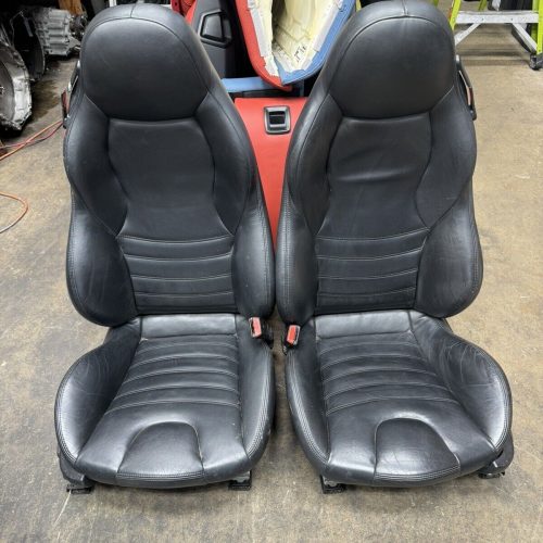 1996-2002 BMW Z3M Front Seats Cushion Leather Black Roadster Powered OEM