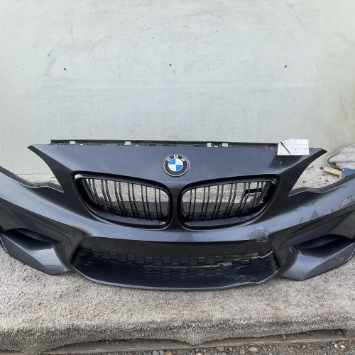 2016-2018 BMW M2 Front Bumper Grey B39 w/headlight washers OEM