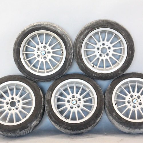 98-02 BMW E39 E38 540i 740iL Rims Wheels Silver Set Of 5 w/ Spare Style 1932 OEM