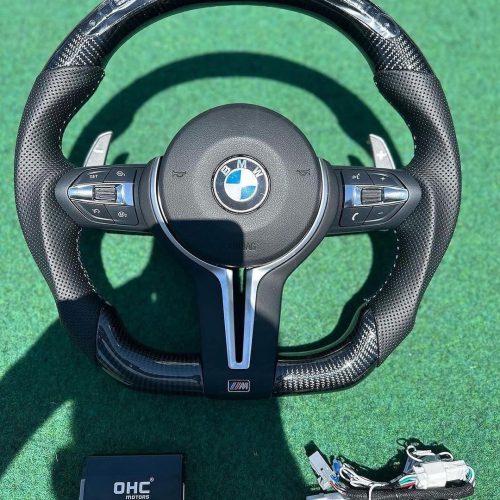 BMW F10/F20/F30/F32/F33/F36 LED M CARBON STEERING WHEEL COMPLETE INSTALLATION KITKIT