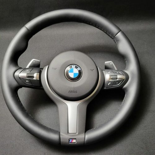 BMW F06/F10/F11/F12/F13 LCI LEATHER M-SPORT STEERING WHEEL WITH SHIFT PEDALS