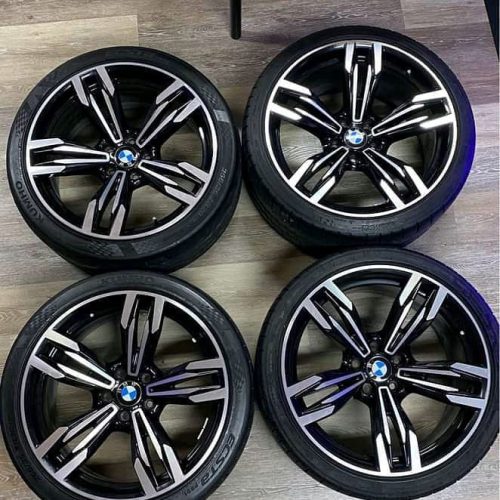 R20″ BMW F12/F13/F06 M6  GLOSS BLACK OEM FACTORY STYLE 433M DOUBLE SPOKE WHEELS